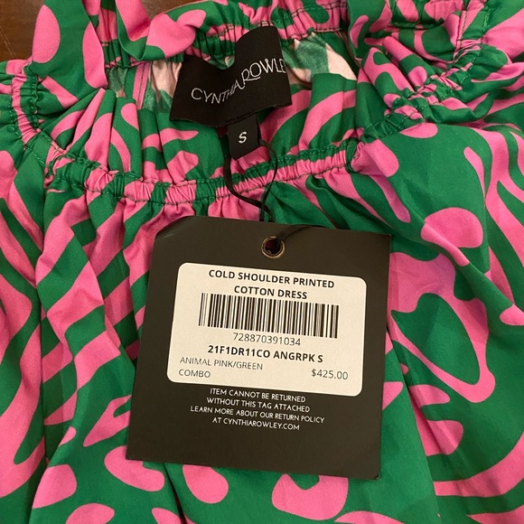 CYNTHIA ROWLEY NWT 100% Cotton print Maxi/Midi NWT!!!! It's a STEAL 🌻🌻🌝 - Picture 5 of 7